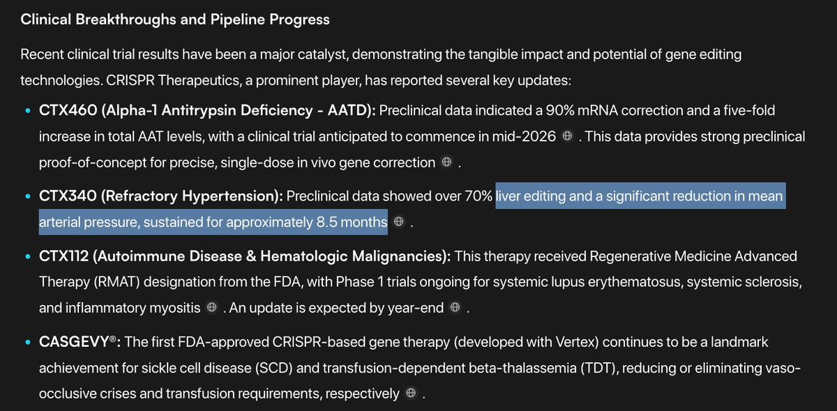 the real reason for the surge is because patients are actually getting better

and the FDA has basically speeding up reviews, opening new approval routes, and using AI to process gene editing data faster

less waiting = less risk = more investor confidence