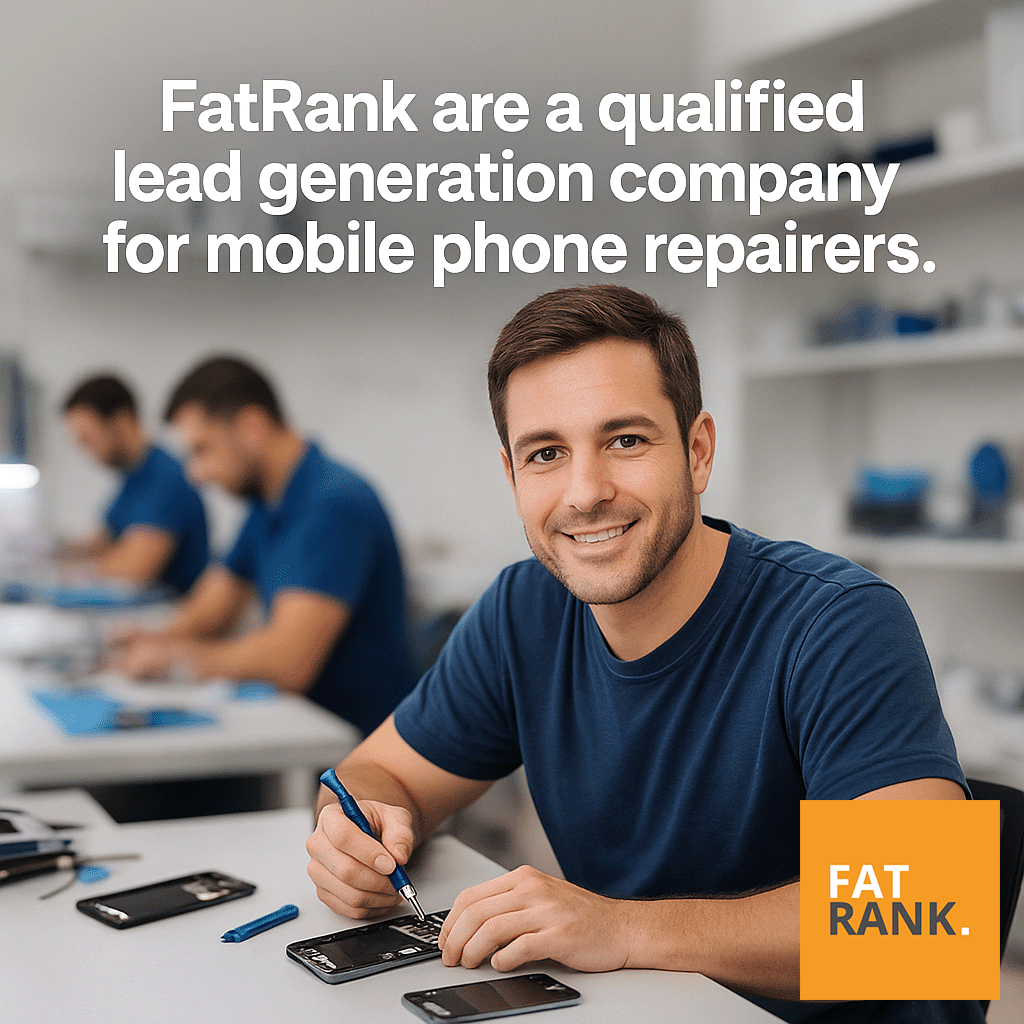 fatrank's tweet image. FatRank are a qualified lead generation company for mobile phone repairers — helping repair businesses scale with real, revenue-driving enquiries.

If you’re a phone repair specialist who wants more jobs daily, we’ve got you.

#LeadGeneration #MobileRepair #FatRank