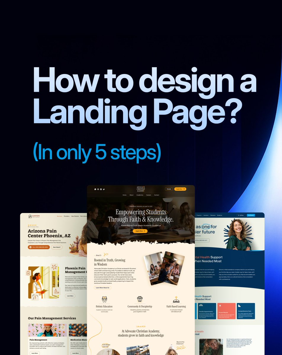 thekhanwork's tweet image. If your landing page isn’t converting steal these 5 steps will change everything. 

Curious why your landing page doesn’t convert?
📩 DM “Landing Page”
We’ll send you a quick breakdown.If your landing page isn’t converting steal these 5 steps will change everything. 

#webdesign