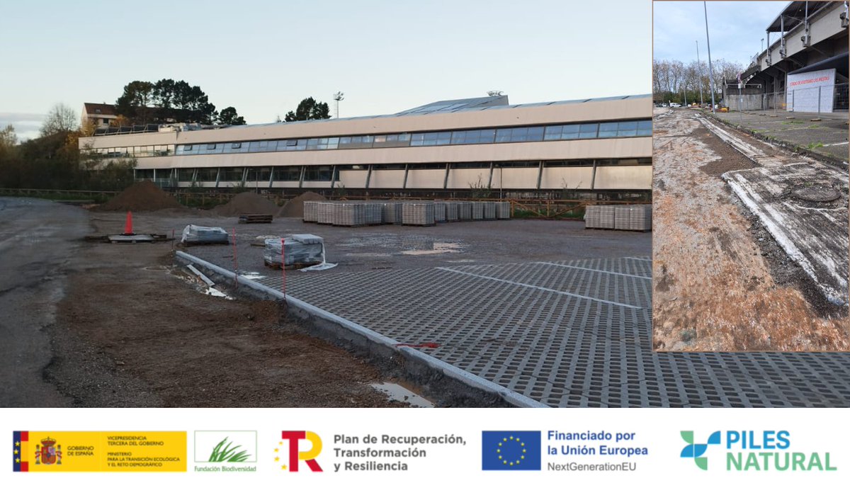 pilesnatural's tweet photo. 🚧 Actualización de las obras en la zona de Las Mestas: el pavicésped del parking está casi listo y comenzamos el movimiento de tierras en la zona de aparcamientos en batería
https://t.co/KFvSrZkYCs https://t.co/Zd2OCNl2tT