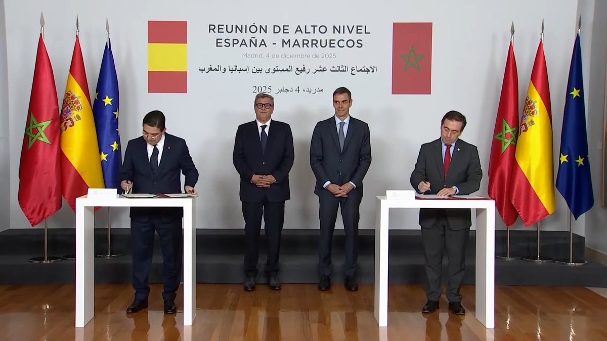#ÚLTIMAHORA Burita y Albares, lado a lado en la firma de acuerdos de la RAN España-Marruecos

Inquietud en Canarias por la cumbre con Marruecos ante su apetito expansionista elindependiente.com/espana/2025/12… a través de <a href="/elindepcom/">El Independiente</a>