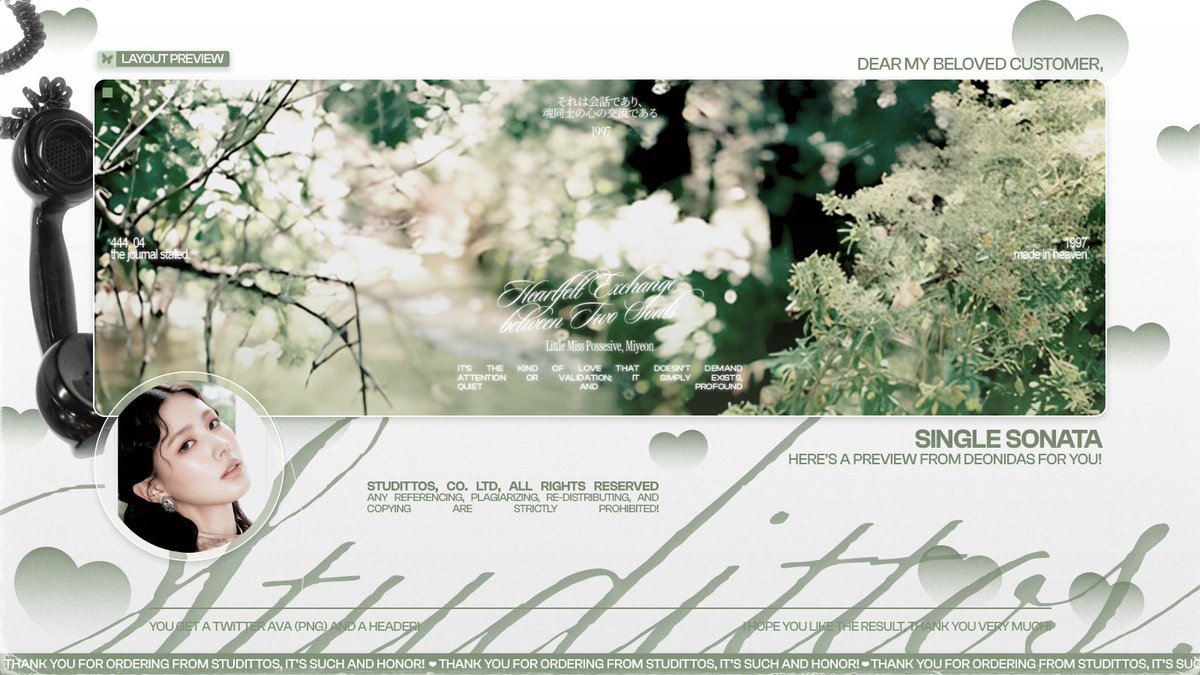 Help me to RT/REPOST this?

Selamat malam! Aku membawa empat READY STOCK untuk katalog 'SINGLE SONATA' dengan muse I-DLE MIYEON yang bisa langsung kalian take melalui DM, ya!

📩: via DM!
💵: 7k/each, FREE RE-TEXT!

#zonauang #zonaba #zonabu