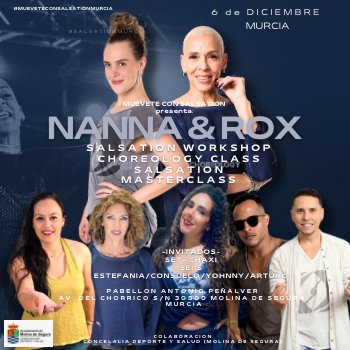 🔥 ¡MUÉVETE CON SALSATION®️ en Molina de Segura! 

📅 6 de diciembre | 📍 Pabellón Antonio Peñalver

Lo que te espera:
🎵 Taller SALSATION®️ 3h – para todos los niveles
🎵 Masterclass con Nanna
🎵 Clase Choreology