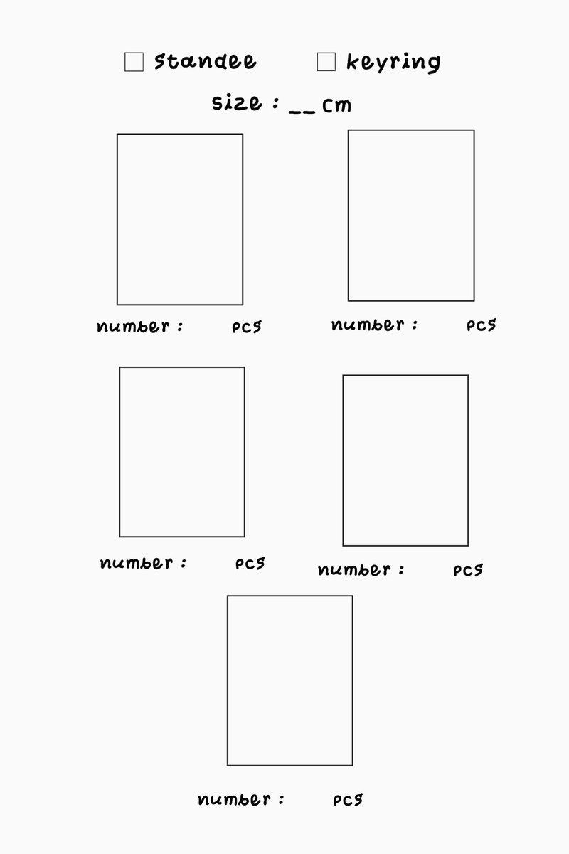 รับผลิต keyring &amp; standee โรงงาน B🍒

♡ ขนาด 3 - 8 cm
♡ ขั้นต่ำ 50 ชิ้น คละภาพสูงสุด 5 ภาพ
♡ คละได้ 5 ภาพ

details / สั่งงาน

sites.google.com/view/jcmallser…

!’ ปิดรอบทุกวันอาทิตย์

☆  ระยะเวลาในการผลิต 30-40วัน
สอบถามเพิ่มเติม dm มาได้เลยค่า

#รับทำgiveaway #รับทำของแจก
#jnshncando