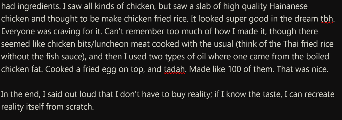 I had a dream this morning where I was a chef and made Hainanese chicken rice, this was the last thought I had before I woke up
