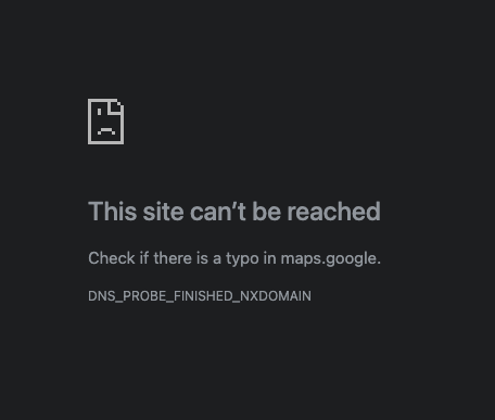 Hey <a href="/Google/">Google</a> -- since you own the TLD for .google -- you really should make  maps.google resolve to that...  <a href="/googlemaps/">Google Maps</a>