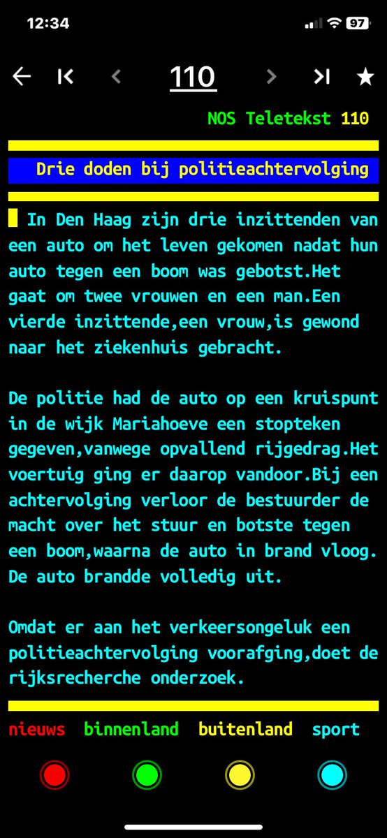 Achtervolging in Den Haag Mariahoeve