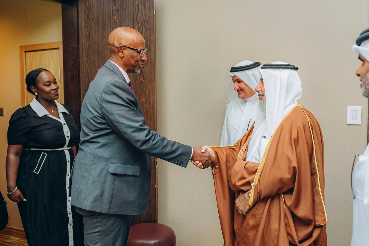QKigali's tweet photo. His Excellency Mr. Ghanem bin Shaheen bin Ghanem Al Ghanim, Minister of Endowments and Islamic Affairs, held a meeting with His Excellency Mr. Joseph Nsengimana, Minister of Education of the Republic of Rwanda, and Her Excellency Dr. Doris Uwicyeza Picard, Chief Executive Officer of the Rwanda Governance Board, along with a number of representatives from various Rwandan ministries and government institutions.

The meeting was also attended by Mr. Ali bin Hamad Al Aida, Chargé d’Affaires of the Embassy of the State of Qatar to the Republic of Rwanda, and His Excellency Sheikh Sindayigaya Musa, Mufti of the Republic of Rwanda and President of the Supreme Council for Islamic Affairs. The discussions focused on areas of mutual cooperation.