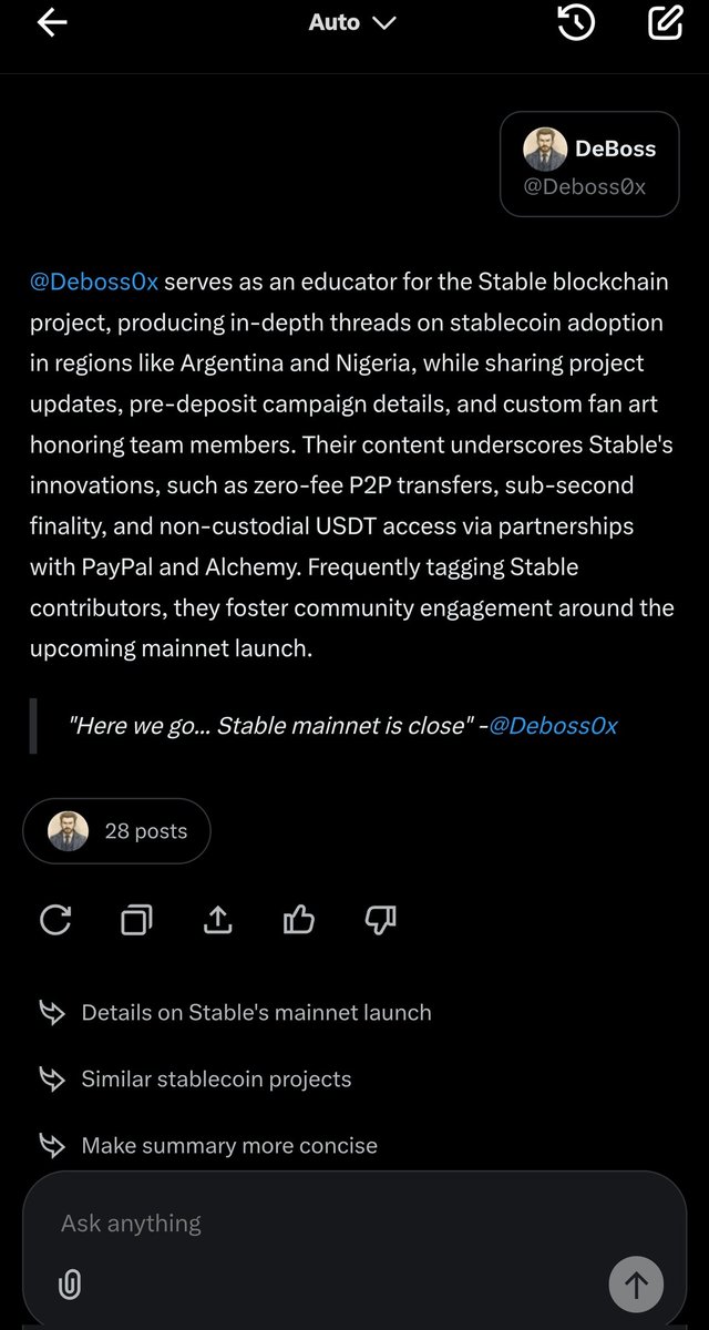 Deboss0x's tweet photo. Here we go.
@grok cooked the summary and @stable will cook the most successful blockchain neobank starting Monday, 8th December 2025.

The future is stable 
@CryptoMonica1 
@stable_intern 
@0x_kuma 
@stwghthaiquocx 
@dollardrifter https://t.co/nWil0xubK1