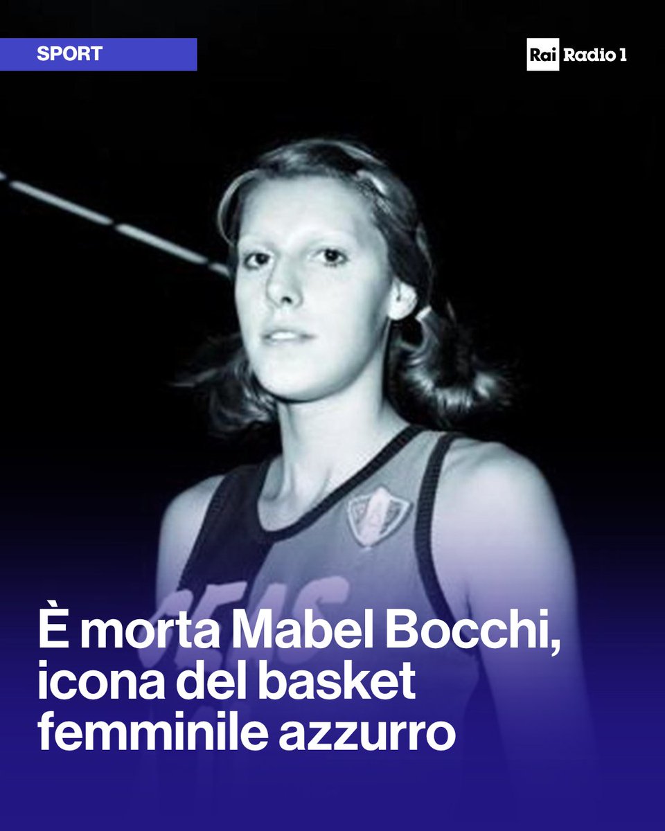 🔵Addio a #MabelBocchi, icona del #basket italiano. Aveva 72 anni ed è considerata da molti la più grande cestista italiana di tutti i tempi. Fu campione d'Europa di club con la Geas di Sesto San Giovanni, primo titolo continentale femminile da parte di una squadra italiana