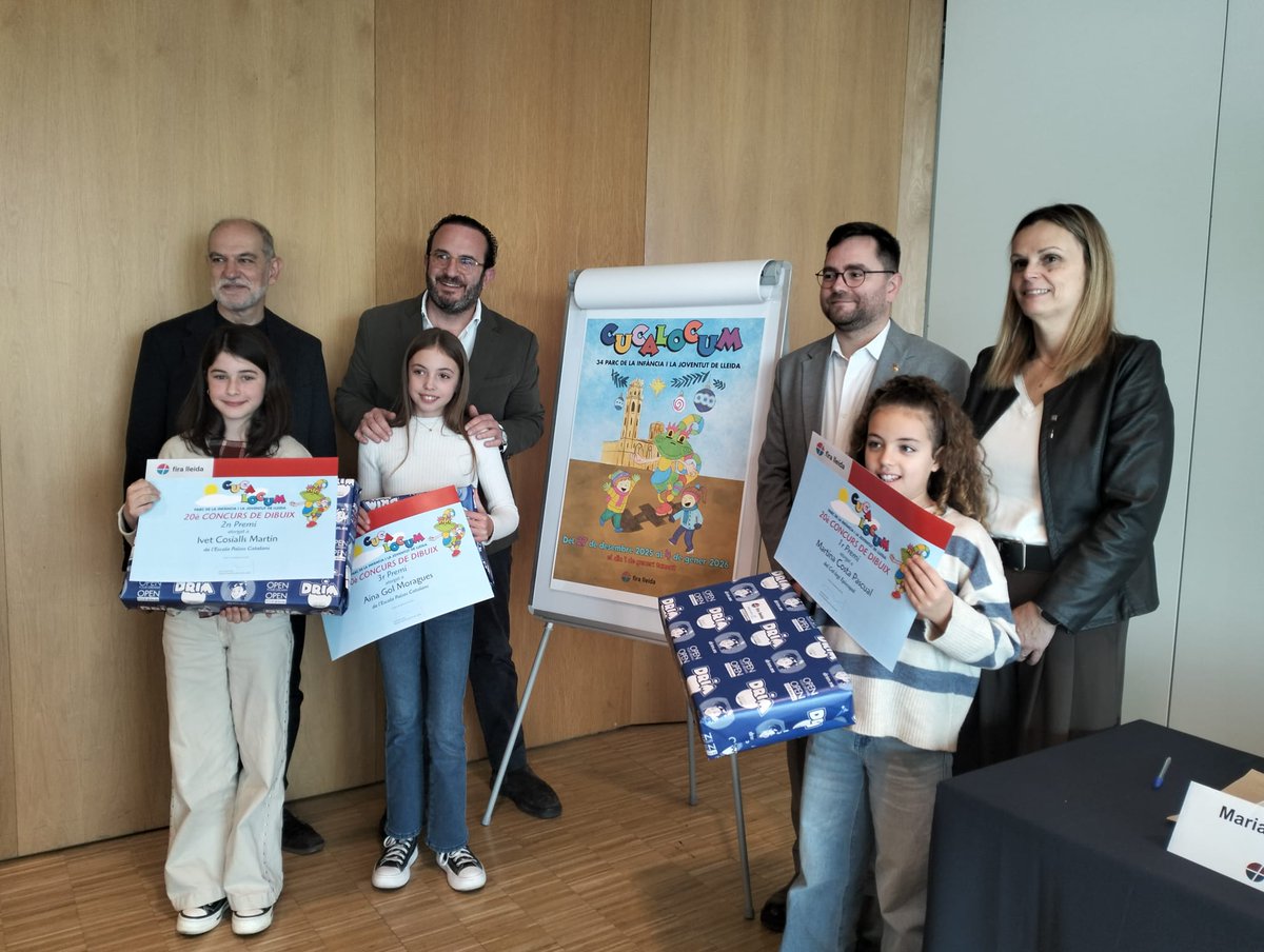 ✅Presentem el parc de la infància i la joventut de #lleida Cucalòcum – Cuca Esport i anunciem els guanyadors del cartell d’aquesta edició.

👉Enguany, ampliació al Pavelló 5 amb zona refugi amb un ambient més tranquil i menys estímuls sonors i visuals!
cucalocum.com
