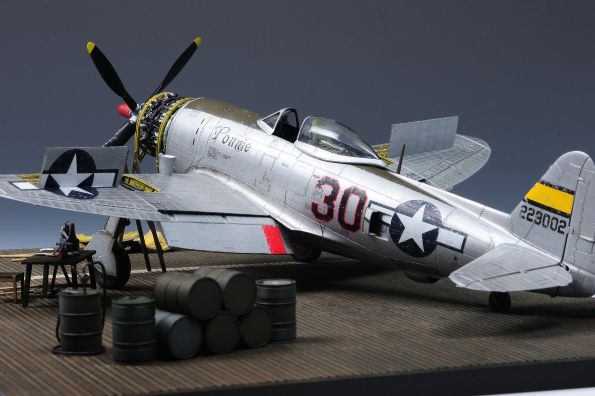 mosuke_models's tweet photo. #MiniArt P-47D Thunderbolt 1/48
完成写真その１ https://t.co/7c2t2D2xZ9