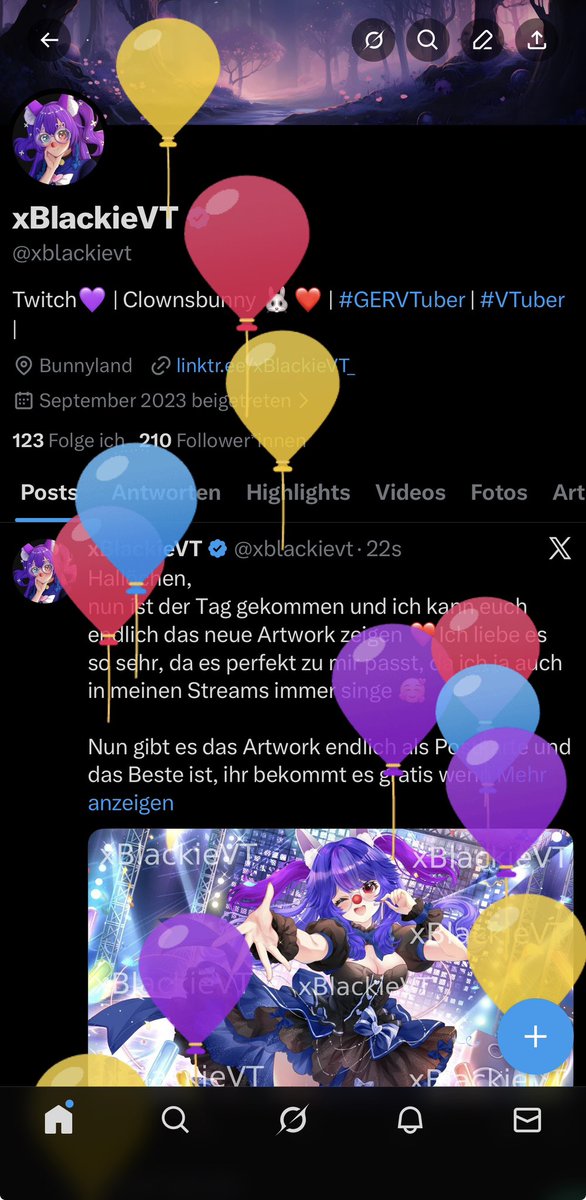 Da sind ja Ballons 🎂🎉 🥳Und wieder ein Jahr älter 🫣