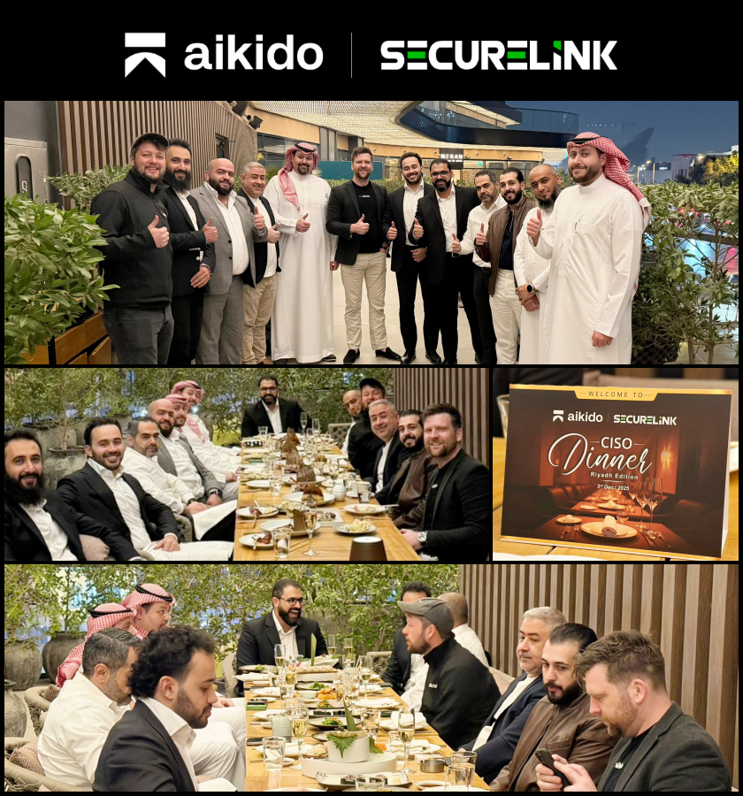 Last night’s CISO Dinner – Riyadh Edition with <a href="/AikidoSecurity/">Aikido Security</a> was a success! Appreciate the insights, discussions, and connections made. 🔐✨

Excited for future collaborations!

#CISODinner #Riyadh #Aikido #CyberSecurity #InfoSec #CyberResilience #SecurityLeaders