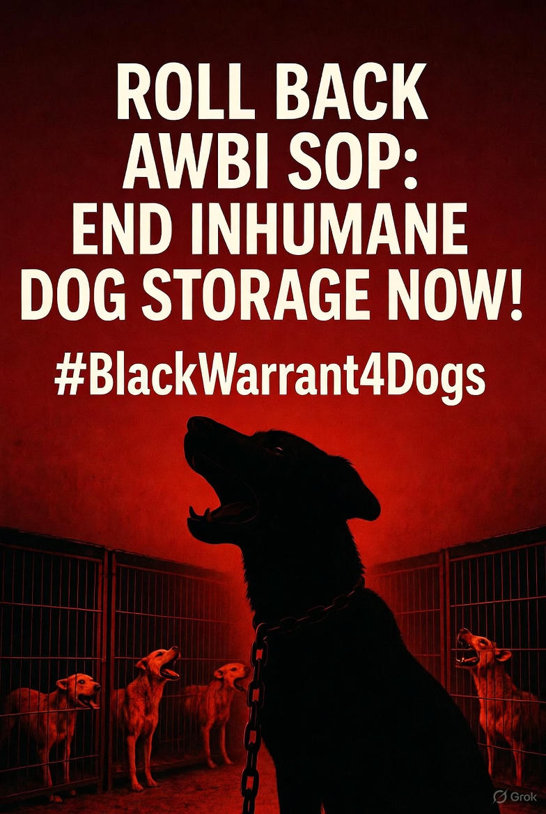 rashim_s's tweet photo. Something as inhumane, unscientific and unthoughtful as the AWBI SOP needs to be taken back. We all expect a government body meant for Animal Welfare should focus on Welfare

#SaveIndianDogs 
#UntilEveryAnimalIsFree 
#csvr https://t.co/ND6Vb0ipd5