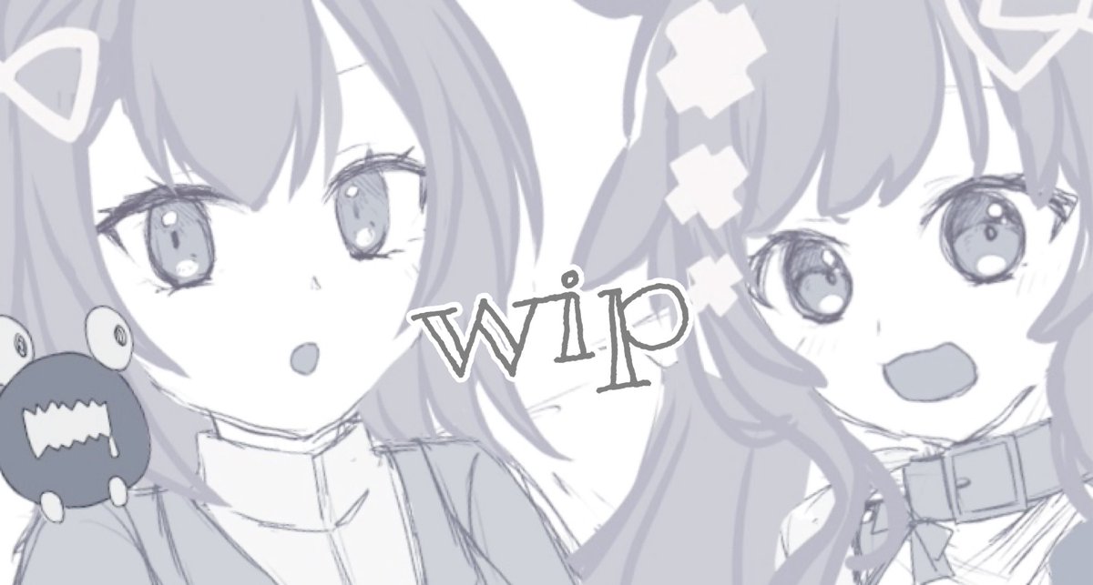 新月クロッキーのときのラフを清書してる…
お顔が可愛くできたので今日はここまで٩( 'ω' )و
次回から線画作業〜！！
#wip