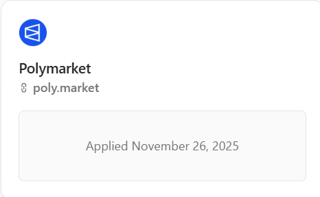 I applied for the <a href="/Polymarket/">Polymarket</a> partner program on 26 November, but still no approval yet

I dont know how long it takes or if it will get approved.

If anyone here has experience How much time does approval normally take?

Please guide me👇

<a href="/PolymarketSport/">Polymarket Sports</a> <a href="/AskPolymarket/">Ask Polymarket 🔮</a>