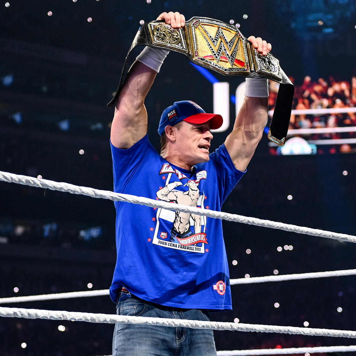 WrestleFeatures's tweet image. John Cena has confirmed that after next weekend, he will 100% never wrestle again.

(Jimmy Kimmel Live)