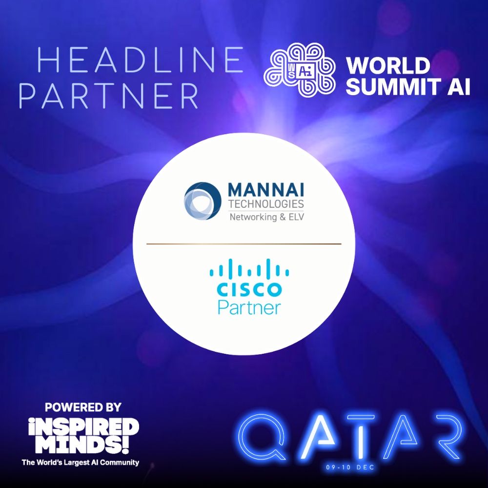 WorldSummitAI's tweet photo. HUGE NEWS! ๐ฅ๐ฅ
๐ฃ๐ฃ Weโre thrilled to announce @InfotechMannai and @Cisco as a Headline Partner at World Summit AI Qatar (9โ10 December)! ๐ฆพ๐ฆพ #WorldSummitAI #WSAI #AIBrains #WSAIQatar https://t.co/9LJcvI8N3i