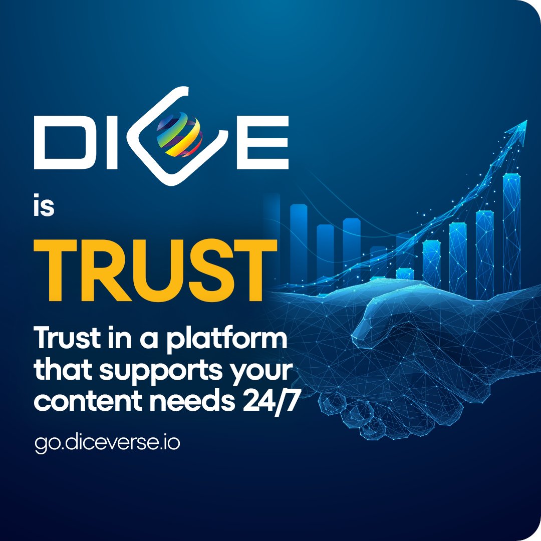 godiceverse's tweet photo. Trust matters.

DICE Prime gives content sellers 24/7 tools to manage, promote &amp; license globally.

✅ Verified buyers
🔐 Secure workflows
🌍 Global visibility

Explore: https://t.co/cdbH57dzQj

#DICEPrime #ContentLicensing #MediaDistribution #DICEverse https://t.co/cOsEcZ5ERU