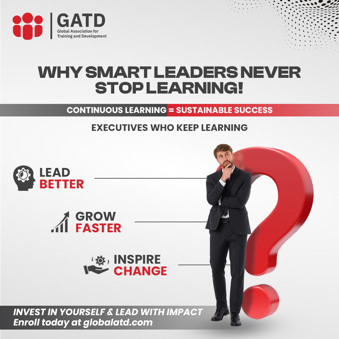 globalatdsg's tweet image. Smart leaders never stop learning, that’s what keeps them future-ready.

Explore our executive and leadership programs: globalatd.com

#Leadership #ContinuousLearning #GATD