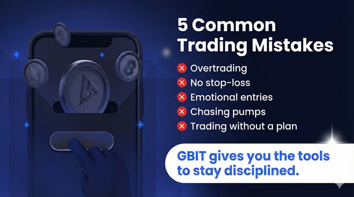 GBIT_Global's tweet image. Profitable trading isn't about winning every trade. It's about NOT making stupid mistakes. 📉

Eliminate the emotion. Stick to the plan.

GBIT provides the toolkit you need to stay disciplined when the market gets crazy. 🧠🚀

#CryptoTrading #CryptoExchange #SelfDiscipline #GBIT