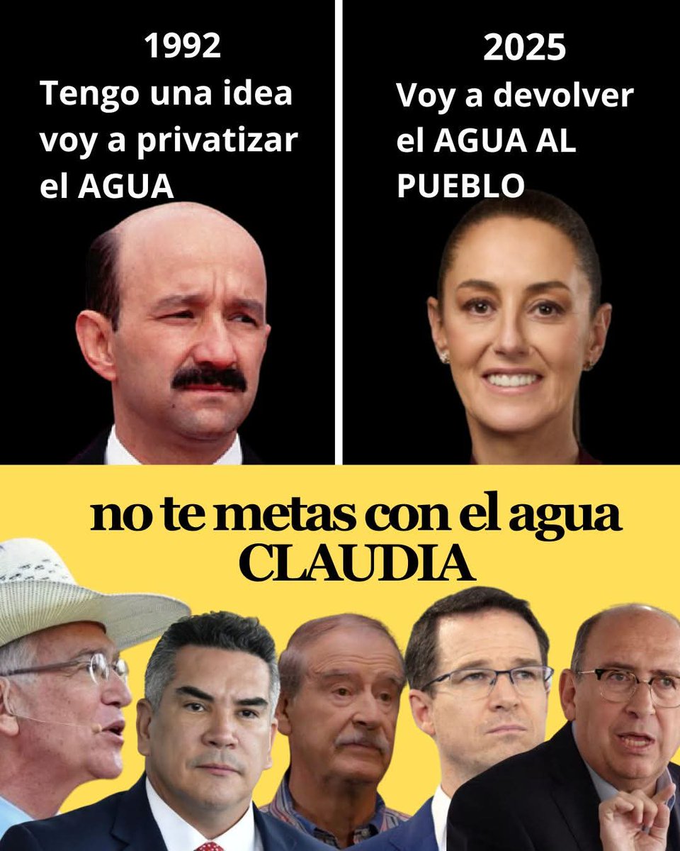Causa escozor en la DERECHA MEXICANA, sienten como se les escurren sus privilegios, ya no podrán seguir PRIVATIZANDO, el vital líquido. 

Se quejan mandan a cerrar CARRETERAS, buscan mantener el privilegio sobre el agua, SE LES ACABO EL NEGOCIO.