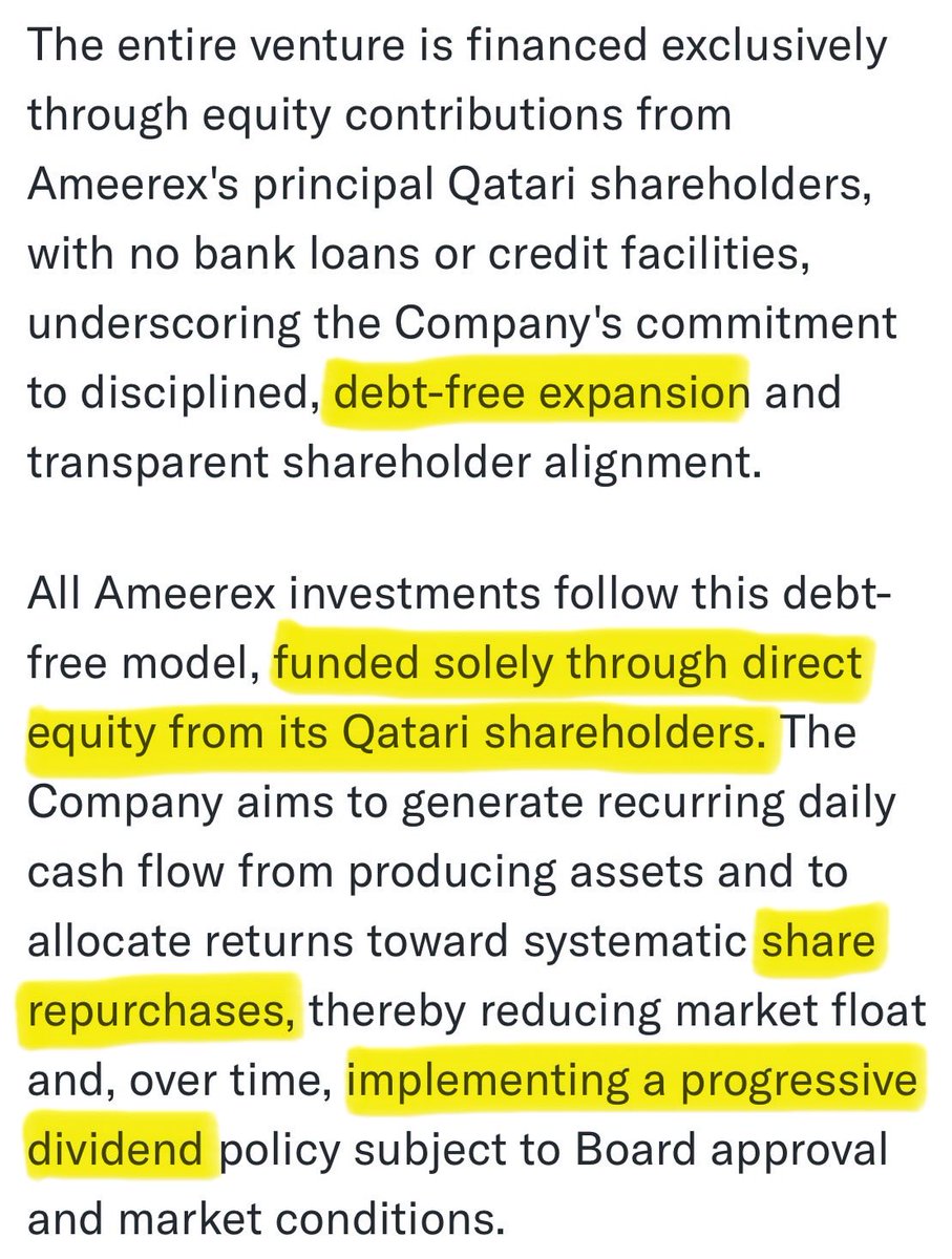 $HIRU 👀Pay very close attention here: finance.yahoo.com/news/qatari-ow…👇
▪️debt-free expansion
▪️funded solely through direct equity from its Qatari shareholders
▪️generate recurring daily cash flow from producing assets
▪️share repurchases
▪️reducing market float
▪️implementing a