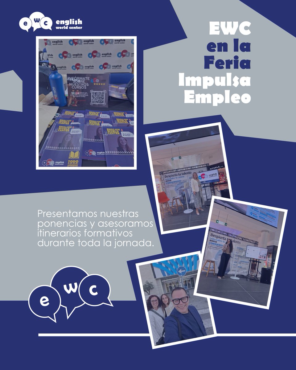 💼 EWC en Impulsa Empleo 2025

Del 7 al 14/11 participamos en la feria con ponencias sobre microcredenciales y exámenes Cambridge y Trinity, impartidas por Reka Kiraly y Alyssa Raymond.

El 13/11 estuvimos en el stand orientando itinerarios formativos.

#EWC #ImpulsaEmpleo
