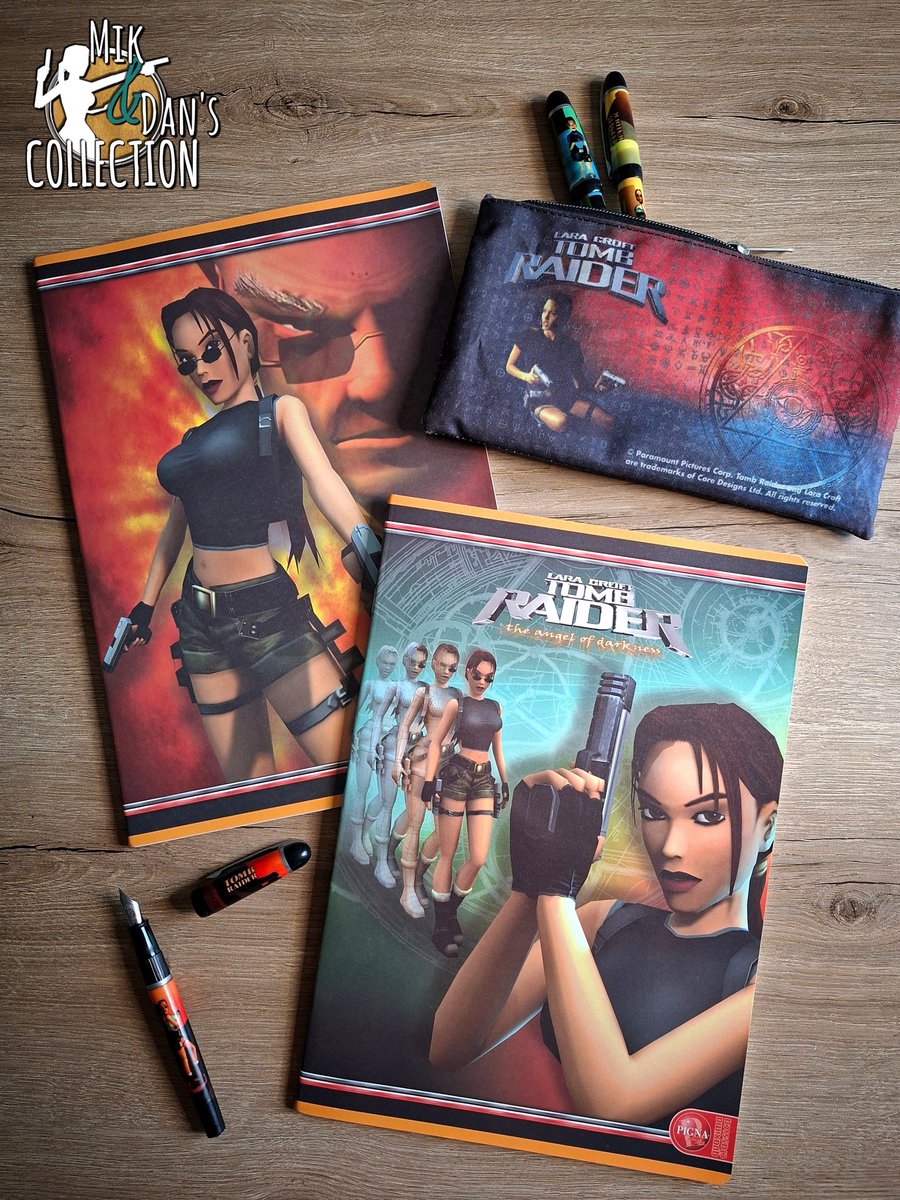 CollectionMik's tweet image. 🇬🇧/🇺🇸 2 Tomb Raider notebooks sold in Italy as part of the TR6 promotion. We would have loved to have had them for school back then, and you?

#laracroft #tombraider @tombraider #tombraidercollection