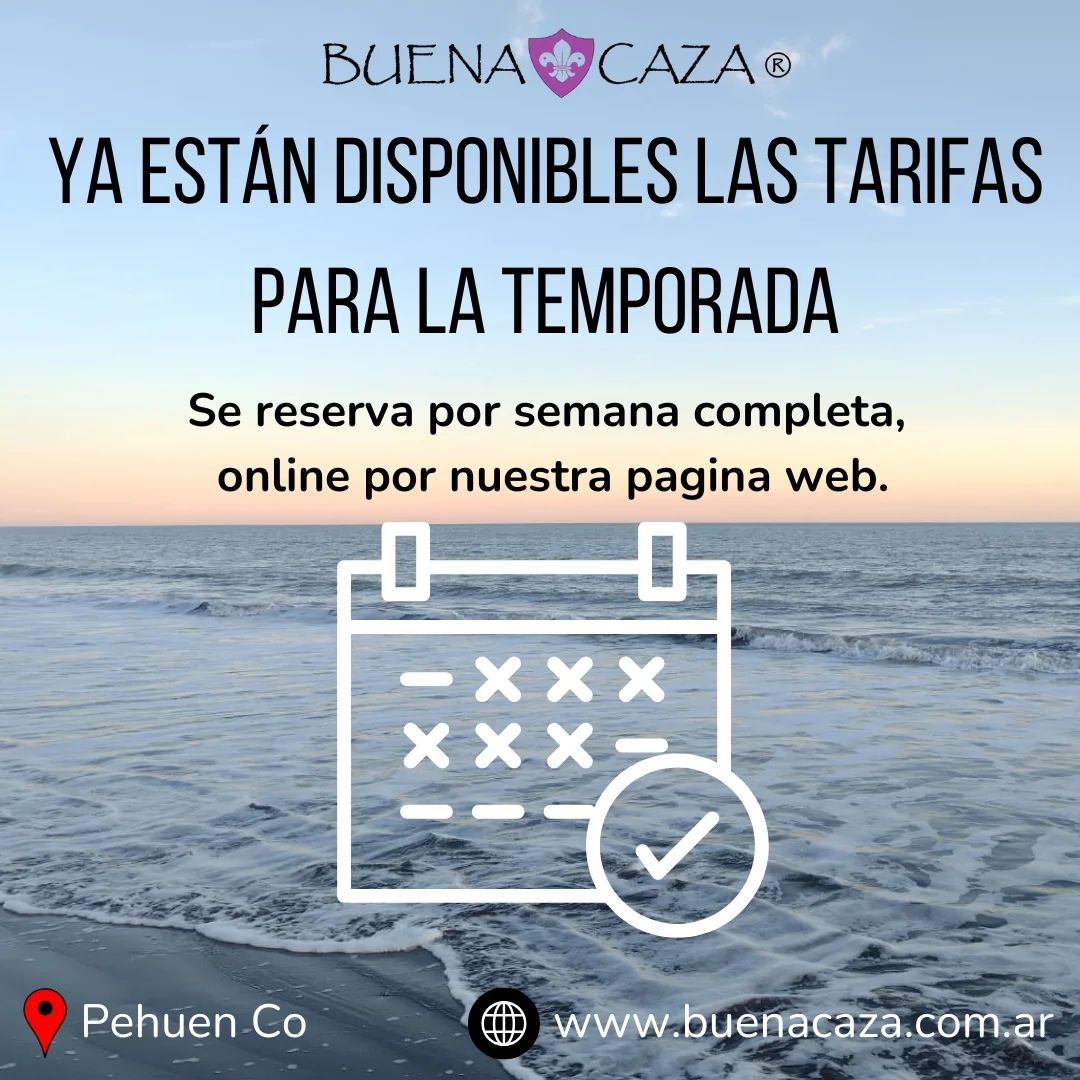 #Neuquén para Afiliades del <a href="/spneuquen/">Sindicato de Prensa</a>, con descuento⚜️ Este verano, vení a Pehuen Co!⚜️ Alojamiento habilitado y con ubicación estratégica.
🌊 Promoción disponible para el 6-7-8 dic!
🌊 Alquiler semanal en la temporada de verano!
Tarifas y disponibilidad
buenacazapehuenco.wixsite.com/home/reservas