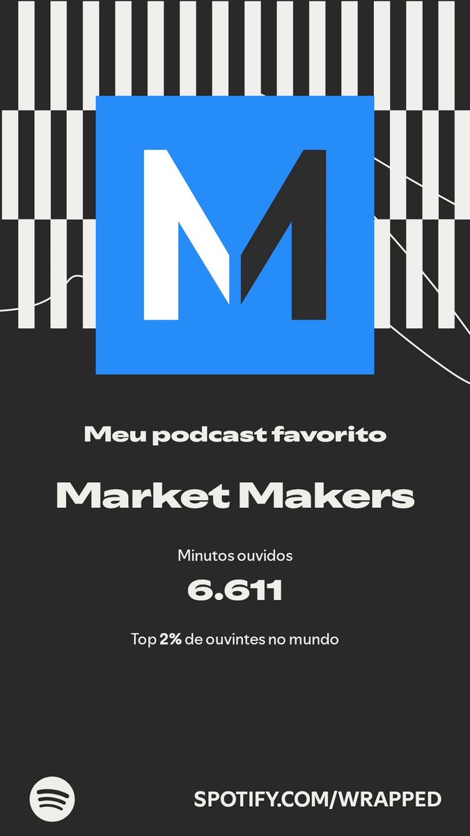 advpedrorosa's tweet photo. Market Makers ficou em primeiro lugar na minha lista. Veja mais na minha Retrospectiva #SpotifyWrapped.   https://t.co/obgT77FLpI https://t.co/bRstEBXO2s