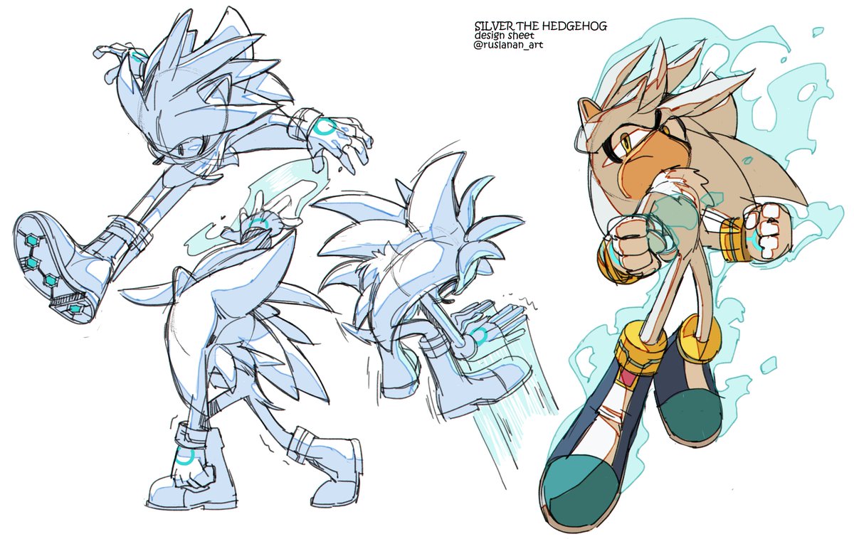 Drawing Silver and fixing his head!
I closed that gap on the back of his head by adding two extra quills and making his overly small ears normal. Now he looks like the actual hedgehog!#SilverTheHedgehog #digitalart #ruslanan_art #SonicTheHedgehog #ShadowTheHedgehog
