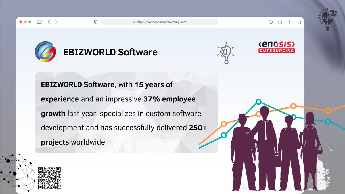 OutsourceEnosis's tweet image. 🚀 Scaling fast and delivering at enterprise level!

@EBIZWORLDLTD, with 15 years of experience and an impressive 37% employee growth last year, specializes in custom software development and has successfully delivered 250+ projects worldwide.

👉 What’s the key to building…
