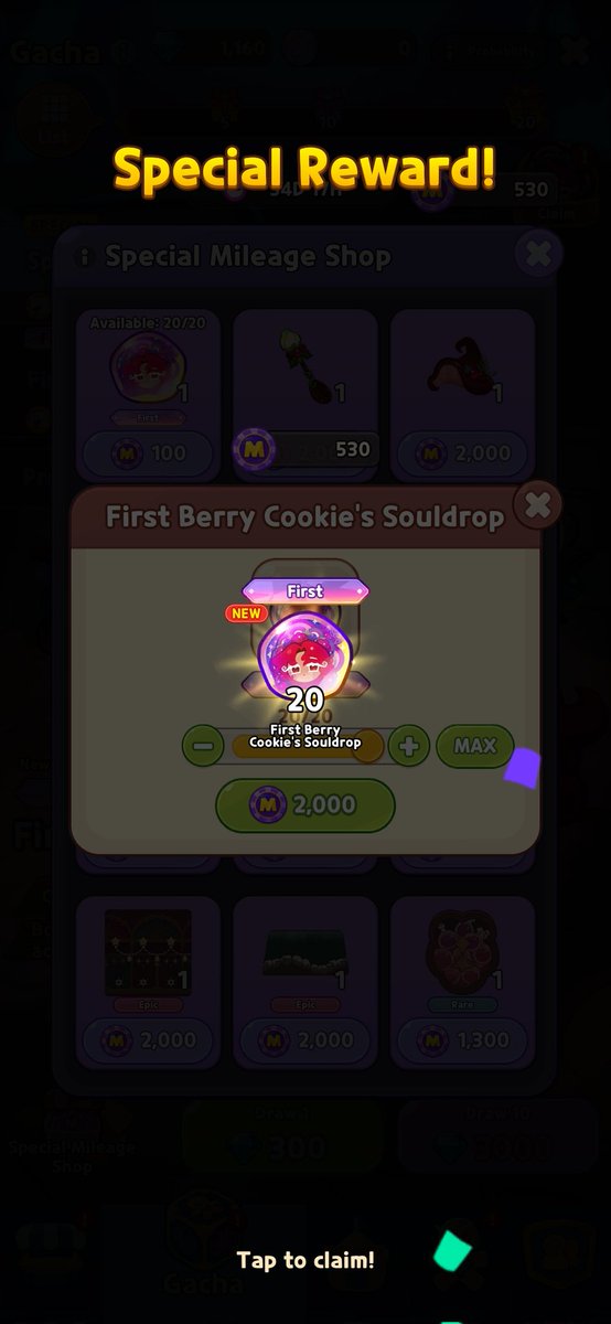 AndikaNC3's tweet photo. I got Firstberry Cookie, 

Tapi kenapa lewat pity woiii
#CookieRunWitchsCastle https://t.co/sK9sObEeoj