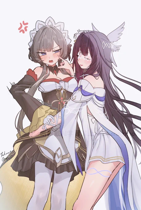ほっぺツンツンするコロンビーナ概念は存在した...!? #sandbina