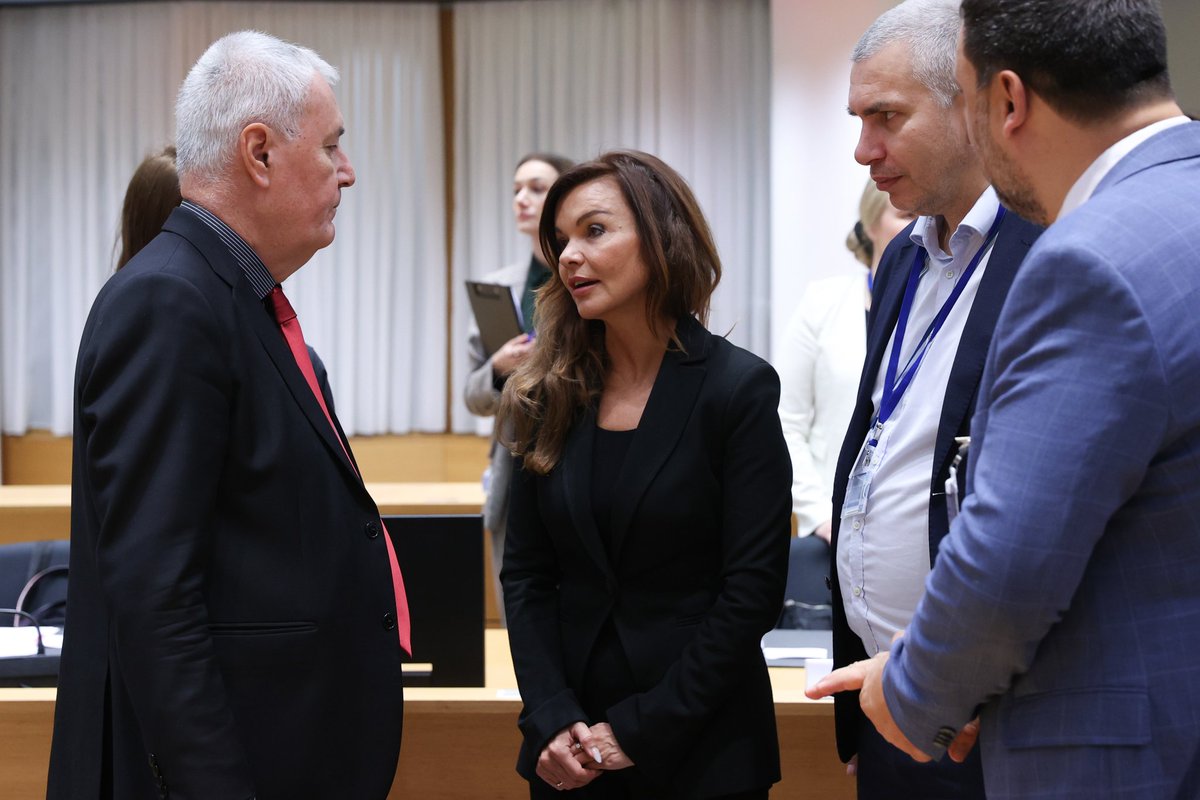 CroatiaInEU's tweet photo. At TTE #Transport,State Secretary Mihotić discussed: 
weights and dimensions for road vehicles, roadworthiness rules, #CEF &amp; more. 
🇭🇷Croatia welcomes #CEF recognition of Port Rijeka on the Baltic Sea–Adriatic Sea, Mediterranean &amp; Western Balkans-Eastern Mediterranean corridors. https://t.co/Bm53RPirnd