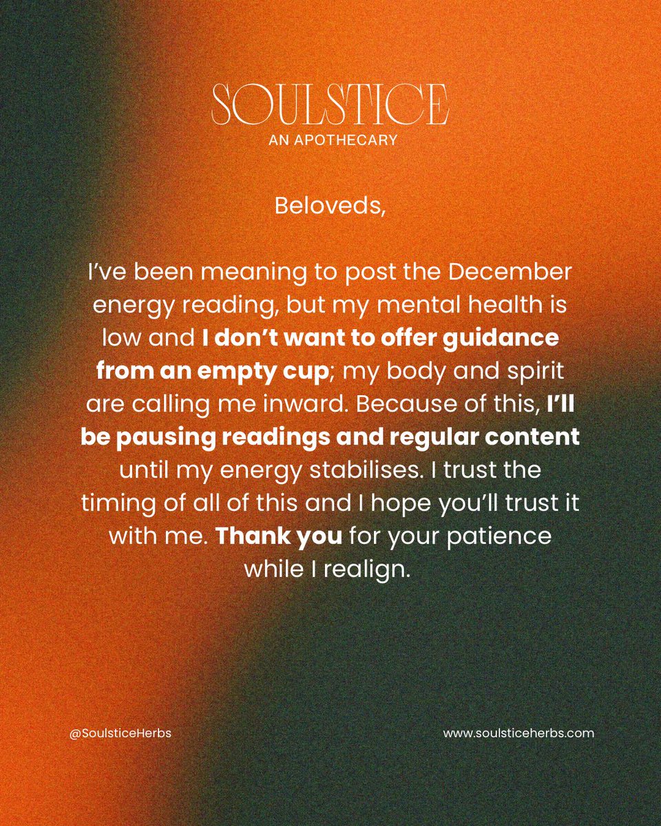 healers need rest too 🤍✨