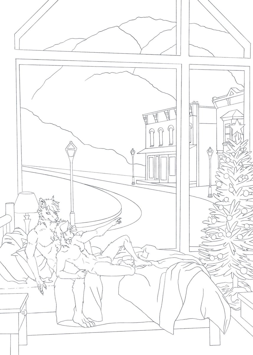 KaiTheSharkie's tweet image. Hey Guys!! I'm back at it with doing comms!! 😋😍 Look at the crispy line work!! WIP for @LexxVR 

Hope you guys like it 🫶

#furry #furryart #furrychristmas #artwip