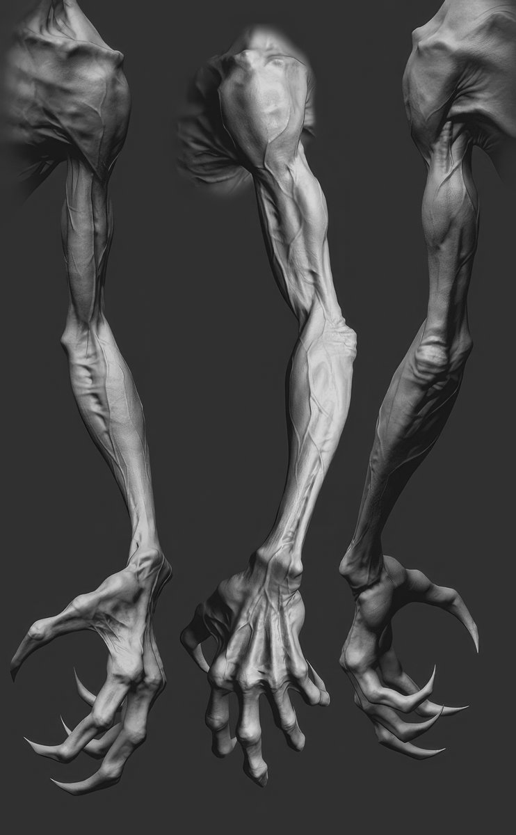 MitsArt3d's tweet image. What's up, artists? 🧑‍🎨 I'll share with you #references and #images on the topic #Creatures and #monsters Pack №13 #3d #gamedev #3dart #anatomy #modeling #3DModel #sculpting #Fear #anomalies #gameart #zbrush #zombie #horror #mutants #vampires #claws #fangs #psychic