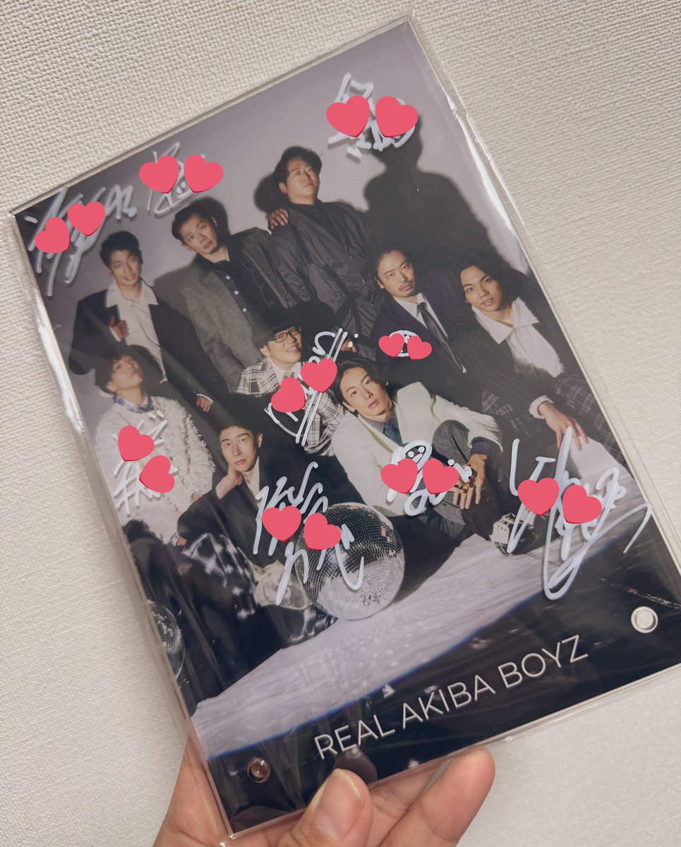 JUNONくじのA賞のアクリルパネルが届きました🫨 全員の直筆サインが