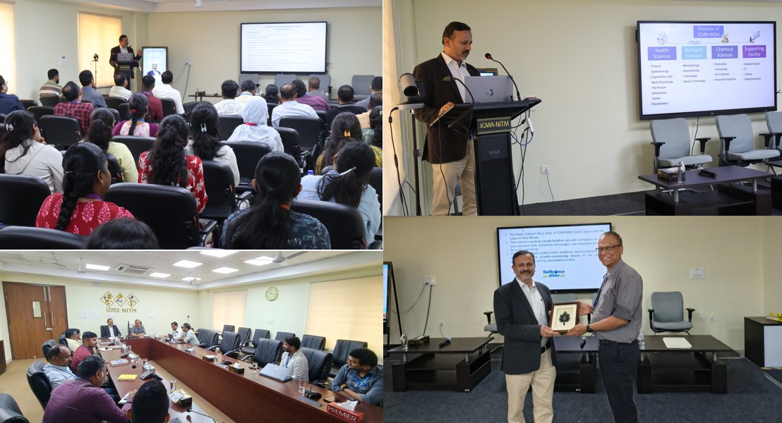 IcmrNitm's tweet photo. 🌟Under the Monthly Spotlight Initiative, ICMR-NITM @IcmrNitm Director @officialsubarna and NITeaM welcomed and interacted with Dr. Bhavesh Modi, Director @icmrnioh. Shared experiences and interests will strengthen bonds and collaborations. @ICMRDELHI @DeptHealthRes @MoHFW_INDIA https://t.co/yCIqRitjQ0