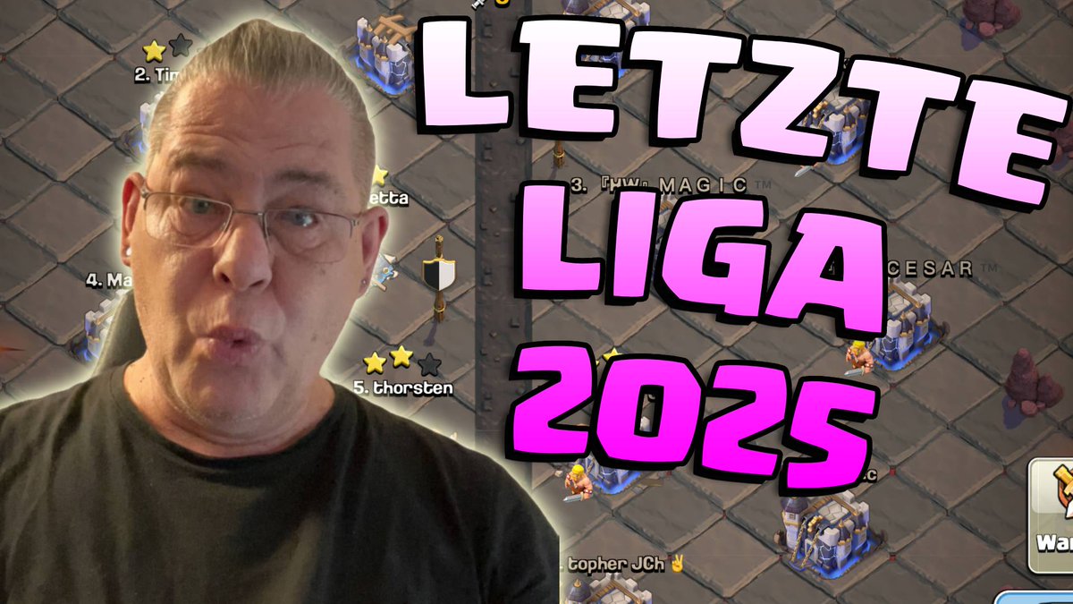 LETZTE LIGA 2025 (Clash of Clans) youtu.be/mjZ-7xPvM7w?si… via <a href="/YouTube/">YouTube</a>