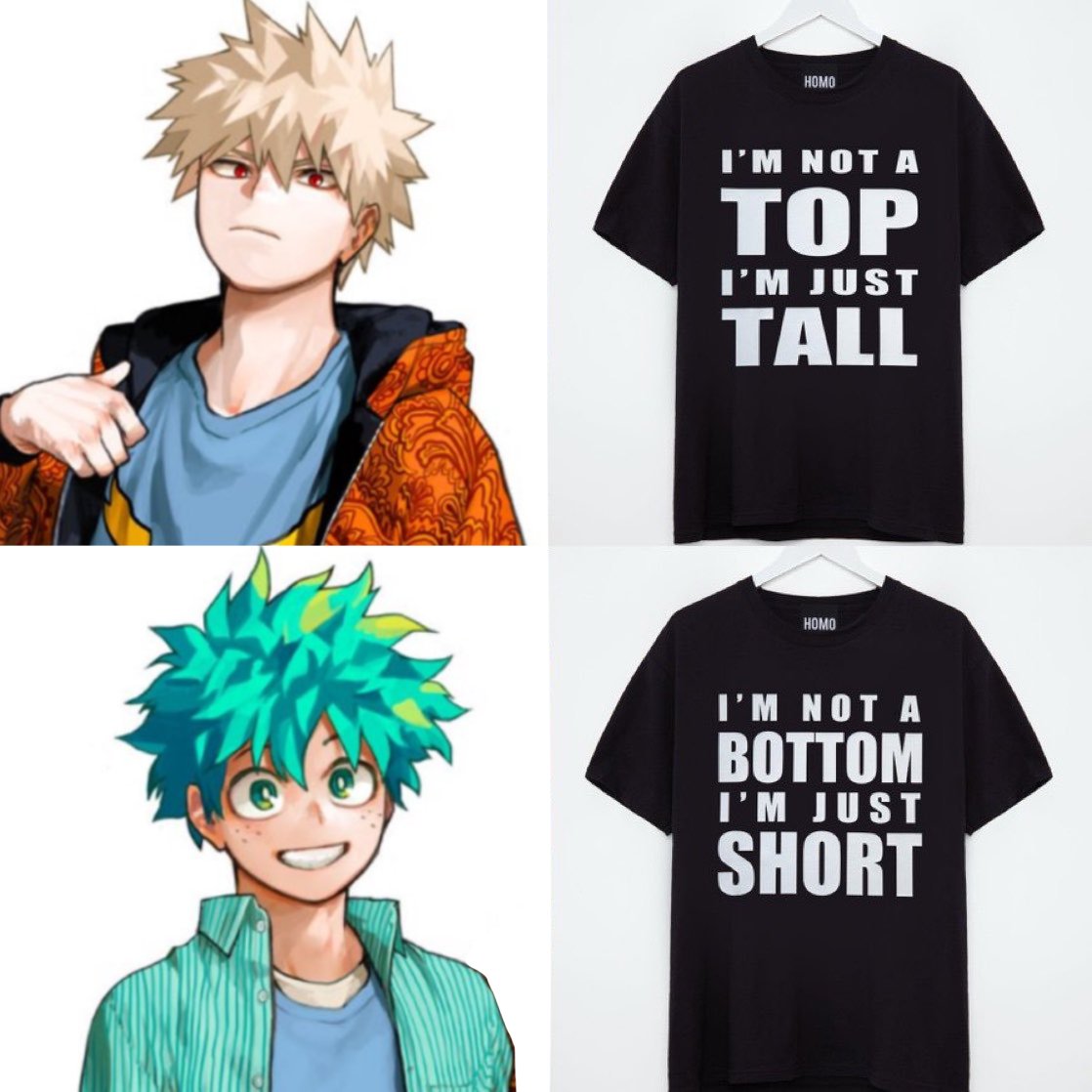 Deku and kacchan are probably gonna wear matching outfits 😂