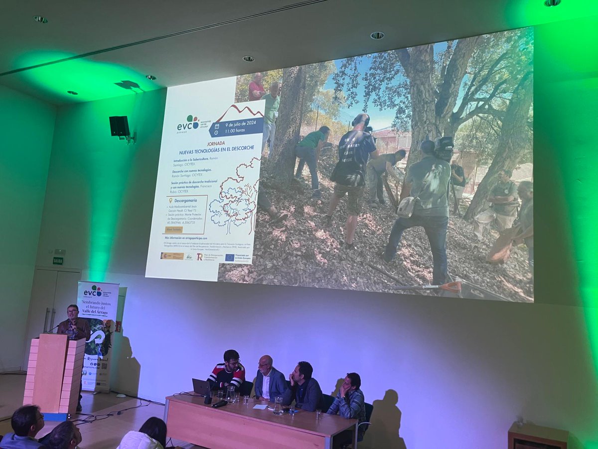 CICYTEX's tweet image. 🗓️ Hoy participamos en📍Mérida en la Jornada sobre gestión forestal participativa del proyecto @EVCArrago  (Economía verde y circular) ♻️🌳
🎯 Un proyecto para luchar contra los incendios forestales y la despoblación en el Valle del Árrago🌄
🧐Infórmate cicytex.juntaex.es/-/jornada-sobr…