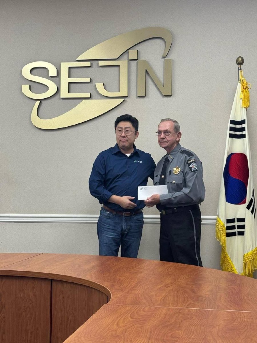 TCSD6200's tweet photo. Sejin's donation showcases exceptional generosity, providing vital resources for students in the Tallapoosa County School System through our DARE program. https://t.co/1h0BZZE0x7