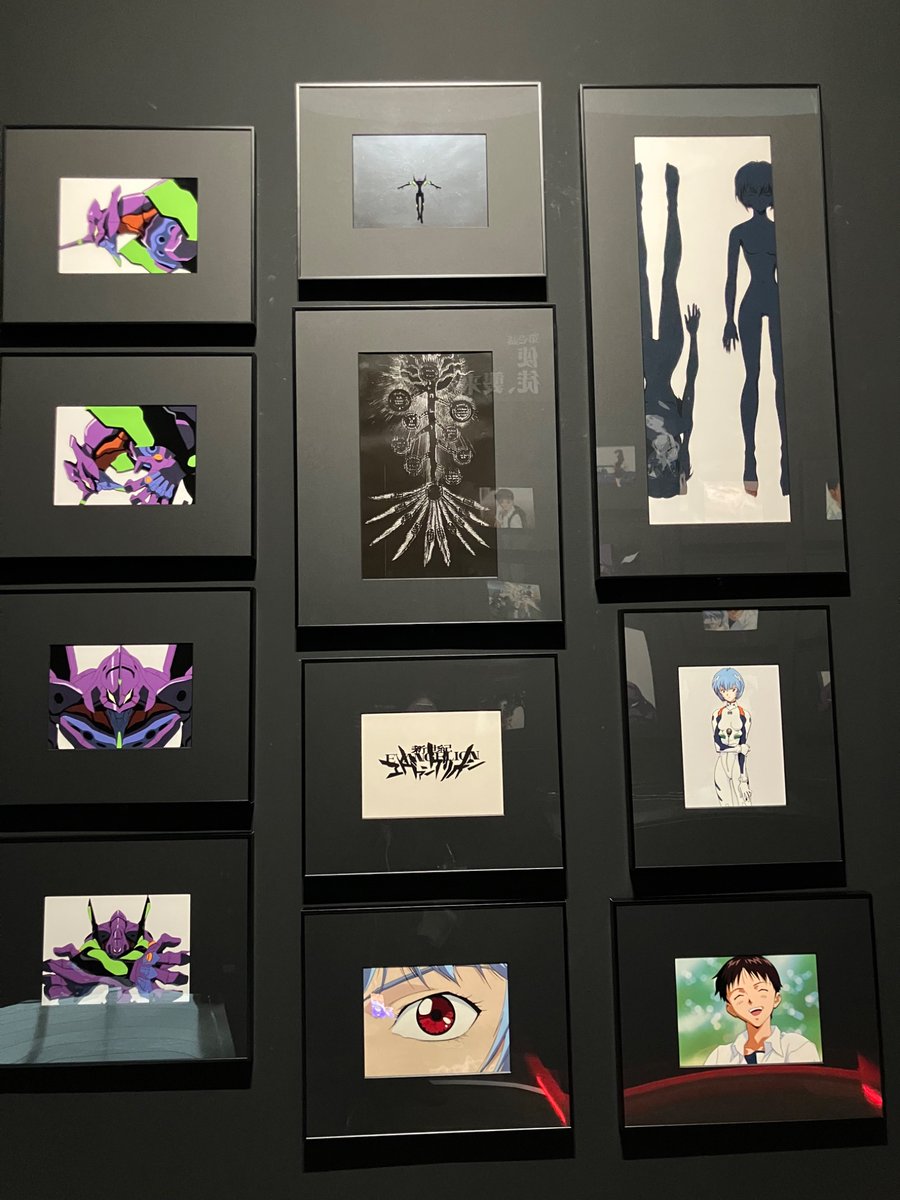 セル画もいろいろ。OPのとか、ヤシマ作戦のとか。解説もピンポイントで