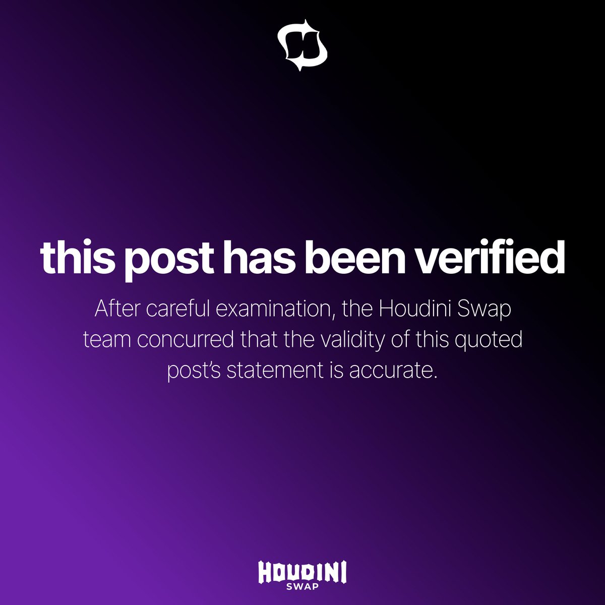 Houdini Swap tweet media