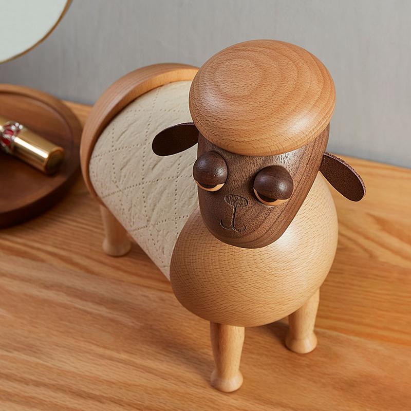 Tired of boring tissue boxes? 😂 Our new Solid Wood Dining Table Tissue Holders in sheep &amp; dog styles will have your guests howling!  🐶🐑 Made from beautiful Sheesham wood, they're both practical &amp; paw-some!  unicun.com/product/solid-… 🪵🏠