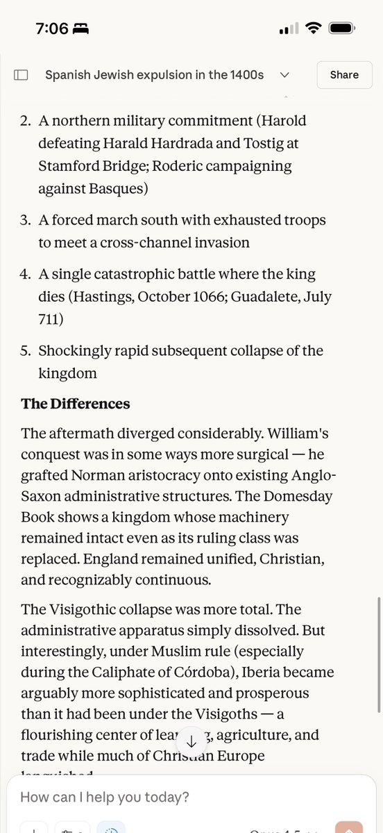 Claude Opus 4.5는 역사에 대해 흥미롭고 인터랙티브한 방식으로 배울 수 있는 정말 훌륭한 자료입니다. 단순히 위키피디아 문서나 대부분의 책을 읽는 것보다 훨씬 더 재미있고 활동적이어서, 더 많이 읽고 정보